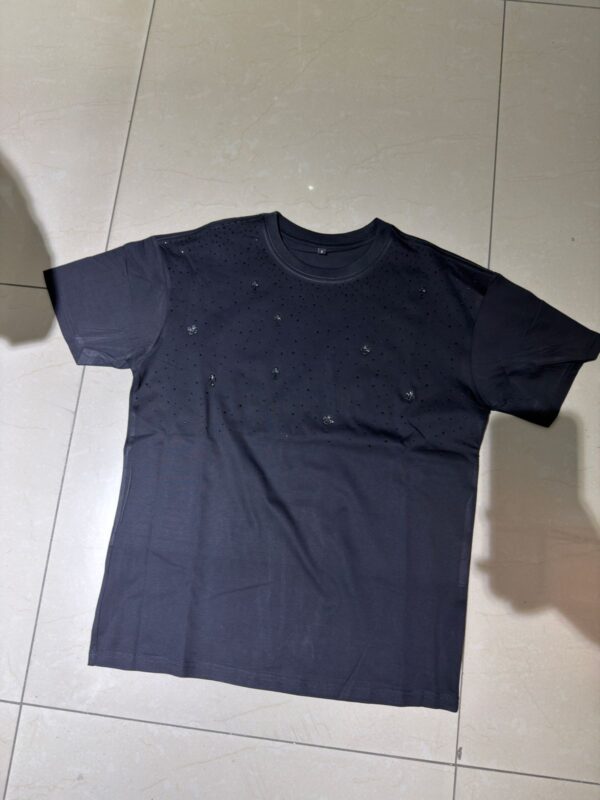 POLERA BRILLO CRUZ NEGRO BASICO