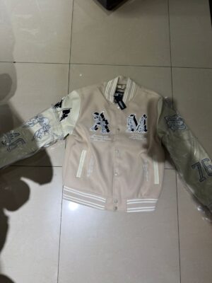 CHAQUETA AM CREMA-BLANCO CUERINA JH97003