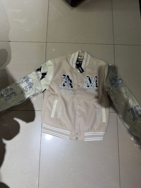 CHAQUETA AM CREMA-BLANCO CUERINA JH97003