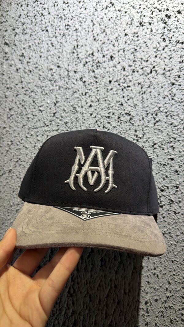 JOCKEY AMIRI CAP CURVO NEGRO-GRIS HOMBRE