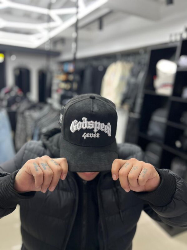 JOCKEY GODSPED NEGRO 4 EVER CAP PLANO HOMBRE