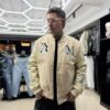CHAQUETA AM CREMA-BLANCO CUERINA JH97003