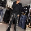 JEANS PVP NEGRO CARGO RXN10050