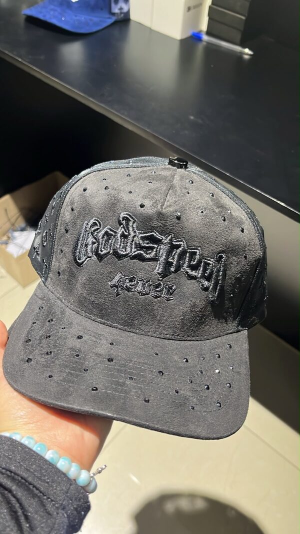 JOCKEY PREMIUM CAP GODSPED 4EVER BLACK FULL GAMUZA MAYA BRILLO