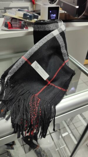BUFANDA B NEGRO LINEAS