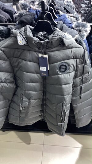 CHAQUETA GRIS PELO LOGO 2203