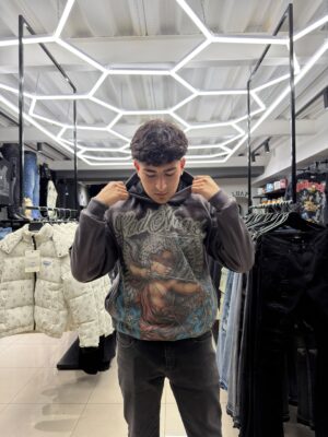 POLERON GODANGEL GRIS OSCURO OVERSIZE