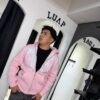 POLERON EMOTION NEVER ME ROSA OVERSIZE