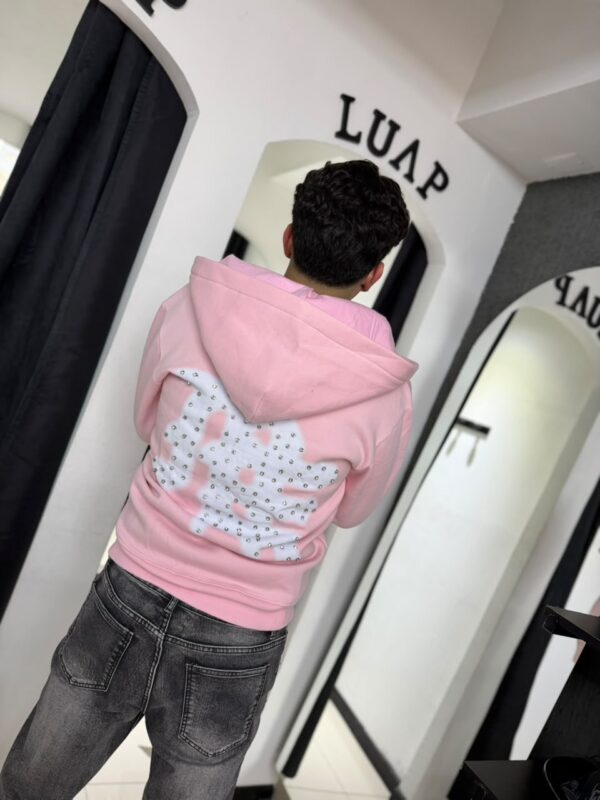 POLERON EMOTION NEVER ME ROSA OVERSIZE