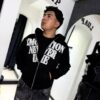POLERON EMOTION NEVER ME NEGRO OVERSIZE