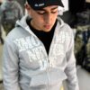 POLERON EMOTION NEVER ME GRIS OVERSIZE