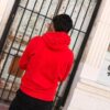 POLERON SPIDER ROJO BRILLO OVERSIZE