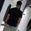 POLERA PIQUE GUESS NEGRA LINEA