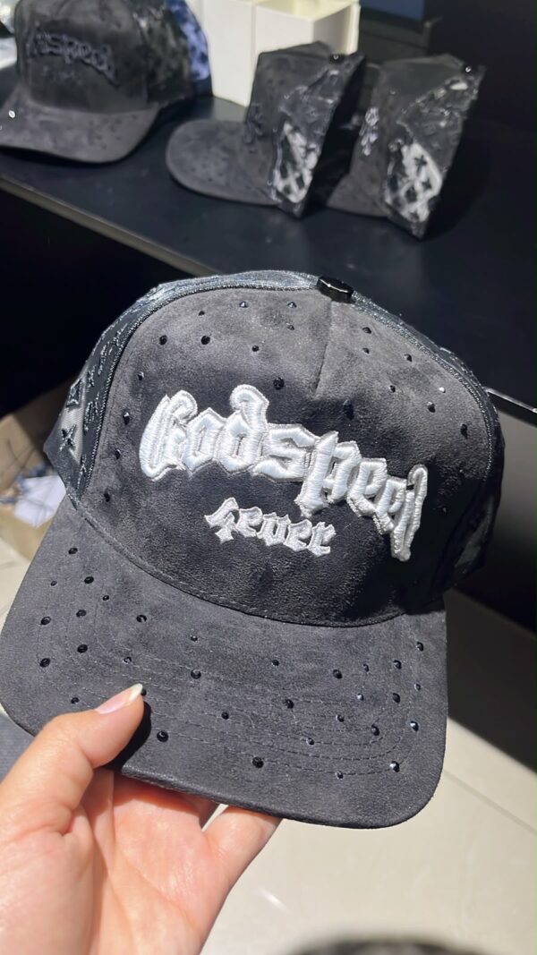 JOCKEY PREMIUM CAP GODSPED 4EVER BLACK GAMUZA MAYA BRILLO