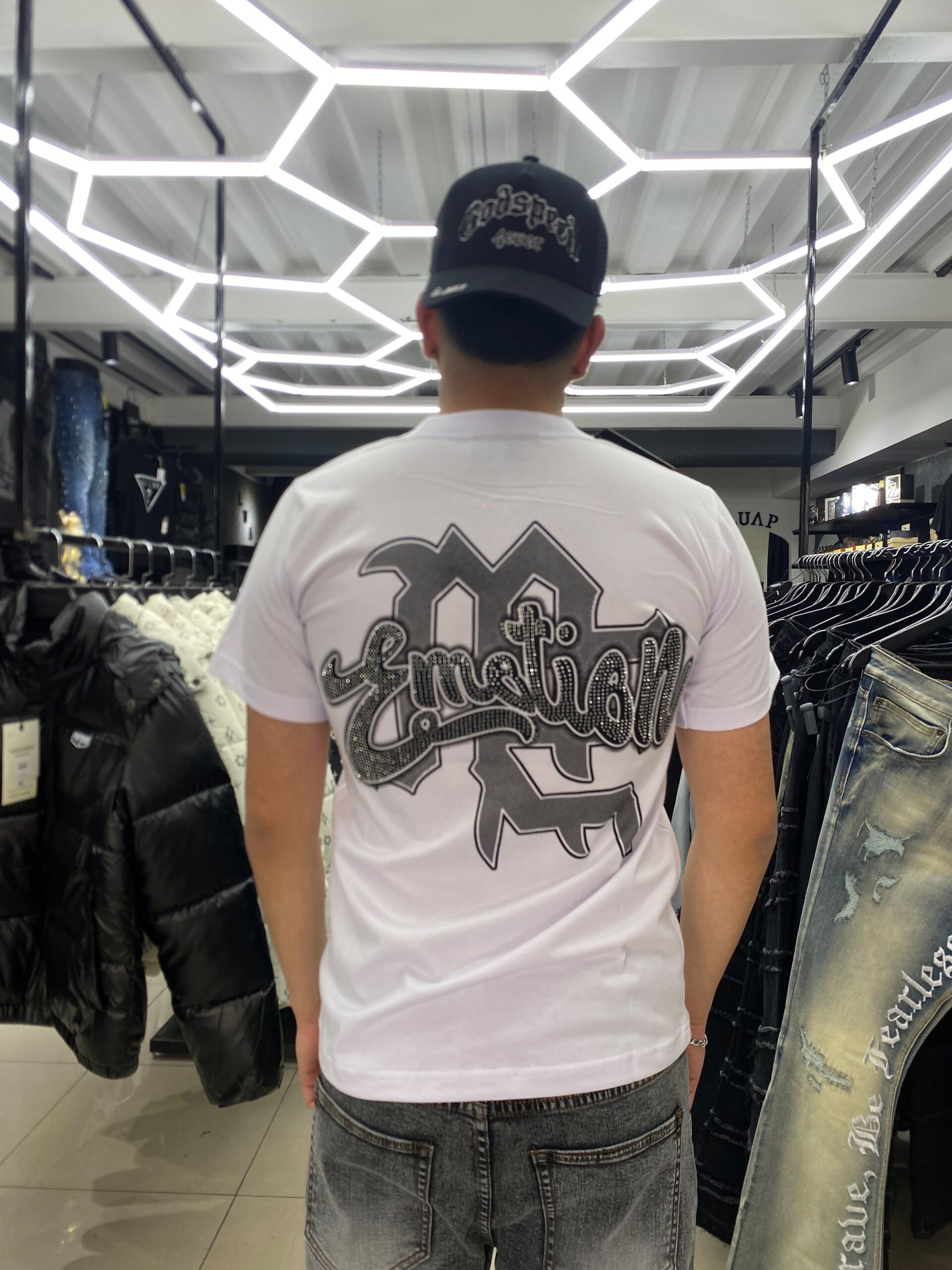 POLERA EMOTION ANGEL OVERSIZE ROCK ANGEL BLANCO