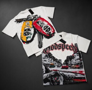 POLERA GODSPEED AUTO Y LLAVE BLANCO G6222