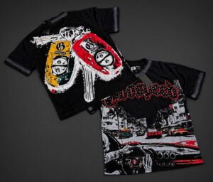 POLERA GODSPEED AUTO Y LLAVE NEGRO G6222